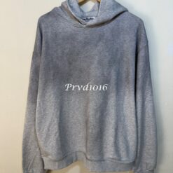 實拍免運 Acne Studios 1996 字母印花 手工噴砂做舊 質感連帽T恤 慵懶風 美式街頭 潮流穿搭 男女同款：圖片 13