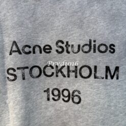 實拍免運 Acne Studios 1996 字母印花 手工噴砂做舊 質感連帽T恤 慵懶風 美式街頭 潮流穿搭 男女同款：圖片 22