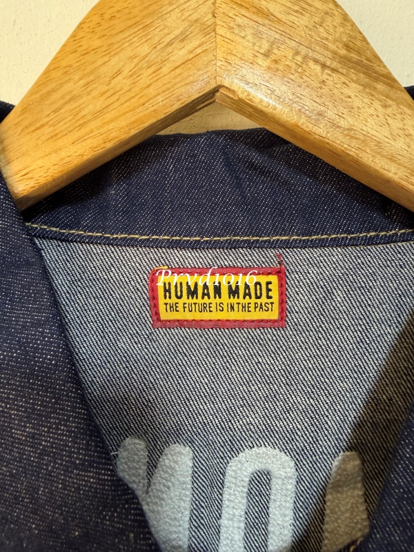實拍免運 HUMAN MADE x Pokemon 皮卡丘 聯名款 刺繡工裝 丹寧外套 美式復古 潮流穿搭 男女同款:圖片 9