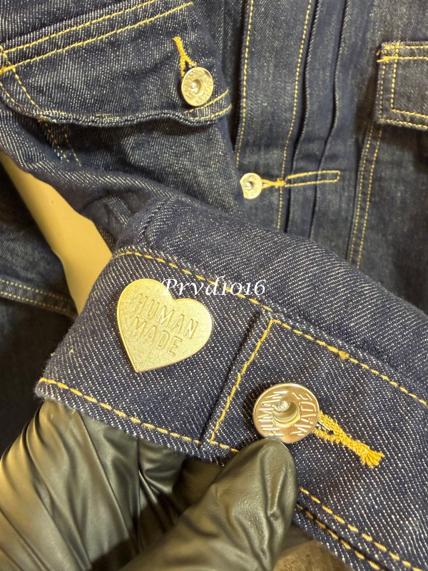 實拍免運 HUMAN MADE x Pokemon 皮卡丘 聯名款 刺繡工裝 丹寧外套 美式復古 潮流穿搭 男女同款:圖片 10