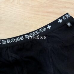 實拍免運 Chrome Hearts 克羅心 經典字母腰頭 交叉馬蹄印花 潮流平口褲 內褲 男生 質感內著：圖片 5