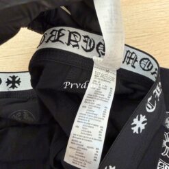 實拍免運 Chrome Hearts 克羅心 經典字母腰頭 交叉馬蹄印花 潮流平口褲 內褲 男生 質感內著：圖片 9