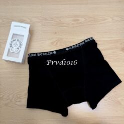 實拍免運 Chrome Hearts 克羅心 經典字母腰頭 交叉馬蹄印花 潮流平口褲 內褲 男生 質感內著：圖片 10