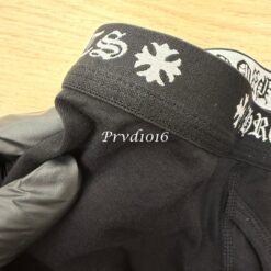 實拍免運 Chrome Hearts 克羅心 經典字母腰頭 交叉馬蹄印花 潮流平口褲 內褲 男生 質感內著：圖片 11