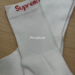 實拍免運 Supreme x Hanes Crew Socks 中筒襪 經典款 潮流 穿搭 街頭男女素色長襪:圖片 7