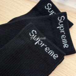 實拍免運 Supreme x Hanes Crew Socks 中筒襪 經典款 潮流 穿搭 街頭男女素色長襪:圖片 8