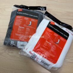 實拍免運 Supreme x Hanes Crew Socks 中筒襪 經典款 潮流 穿搭 街頭男女素色長襪:圖片 12