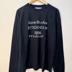 實拍免運 Acne Studios Stockholm 1996 復古刷舊長袖T恤 長袖上衣 潮流 穿搭 街頭男女質感：圖片 14