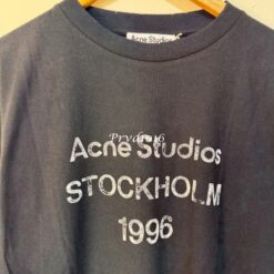 實拍免運 Acne Studios Stockholm 1996 復古刷舊長袖T恤 長袖上衣 潮流 穿搭 街頭男女質感：圖片 15