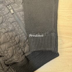 (現貨專區)實拍免運 Dior 經典老花 Oblique 壓花拼接 針織連帽外套 奢華老錢風 高級街頭 潮流穿搭 男女同款：圖片 12