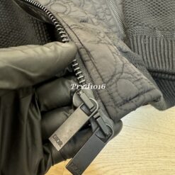 (現貨專區)實拍免運 Dior 經典老花 Oblique 壓花拼接 針織連帽外套 奢華老錢風 高級街頭 潮流穿搭 男女同款：圖片 13