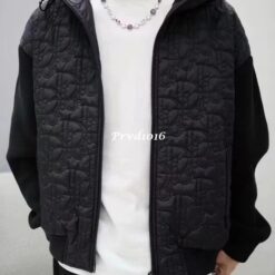 (現貨專區)實拍免運 Dior 經典老花 Oblique 壓花拼接 針織連帽外套 奢華老錢風 高級街頭 潮流穿搭 男女同款