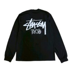(現貨專區)實拍免運 Stussy TOKYO 東京限定 經典簽名 Logo 字母 長袖T恤 長T 潮流男女同款 黑色