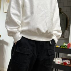 實拍免運 Supreme 25FW Washed Box Logo Crewneck 水洗 經典 盒標 衛衣 長袖大學T 男女同款 黑灰白紅深藍：圖片 6