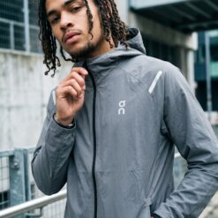 實拍免運 On Running Cloud Weather Jacket 瑞士機能 輕量連帽防風外套 男款 灰色 跑步 訓練 城市機能 穿搭 戶外 套裝