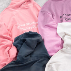 實拍免運 Acne Studios 1996 字母印花 手工噴砂做舊 質感連帽T恤 慵懶風 美式街頭 潮流穿搭 男女同款：圖片 3
