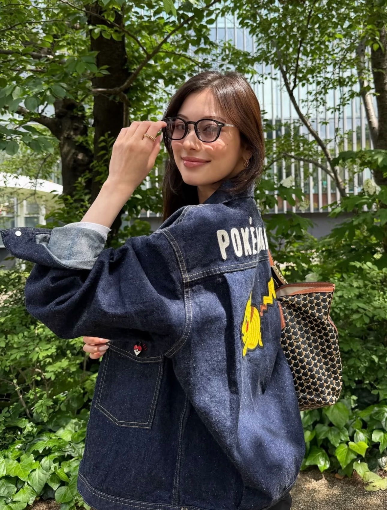 實拍免運 HUMAN MADE x Pokemon 皮卡丘 聯名款 刺繡工裝 丹寧外套 美式復古 潮流穿搭 男女同款:圖片 4
