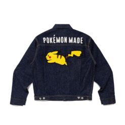 實拍免運 HUMAN MADE x Pokemon 皮卡丘 聯名款 刺繡工裝 丹寧外套 美式復古 潮流穿搭 男女同款:圖片 5